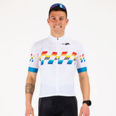 Maillot vélo homme équipement cycliste pour printemps été maillot respirant maille alvéolée fabrication française Kiwami Sports