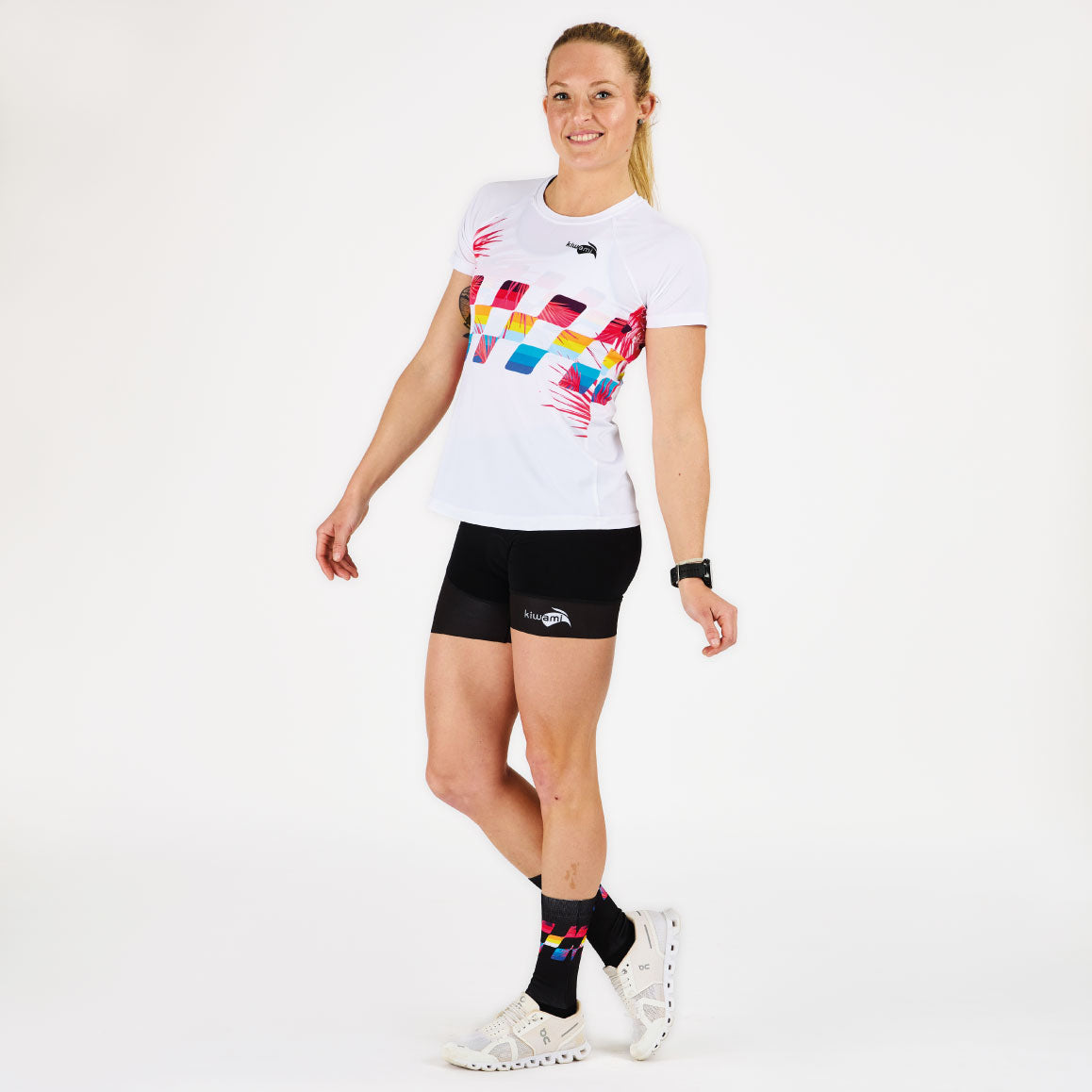 T-shirt running femme Finisher White