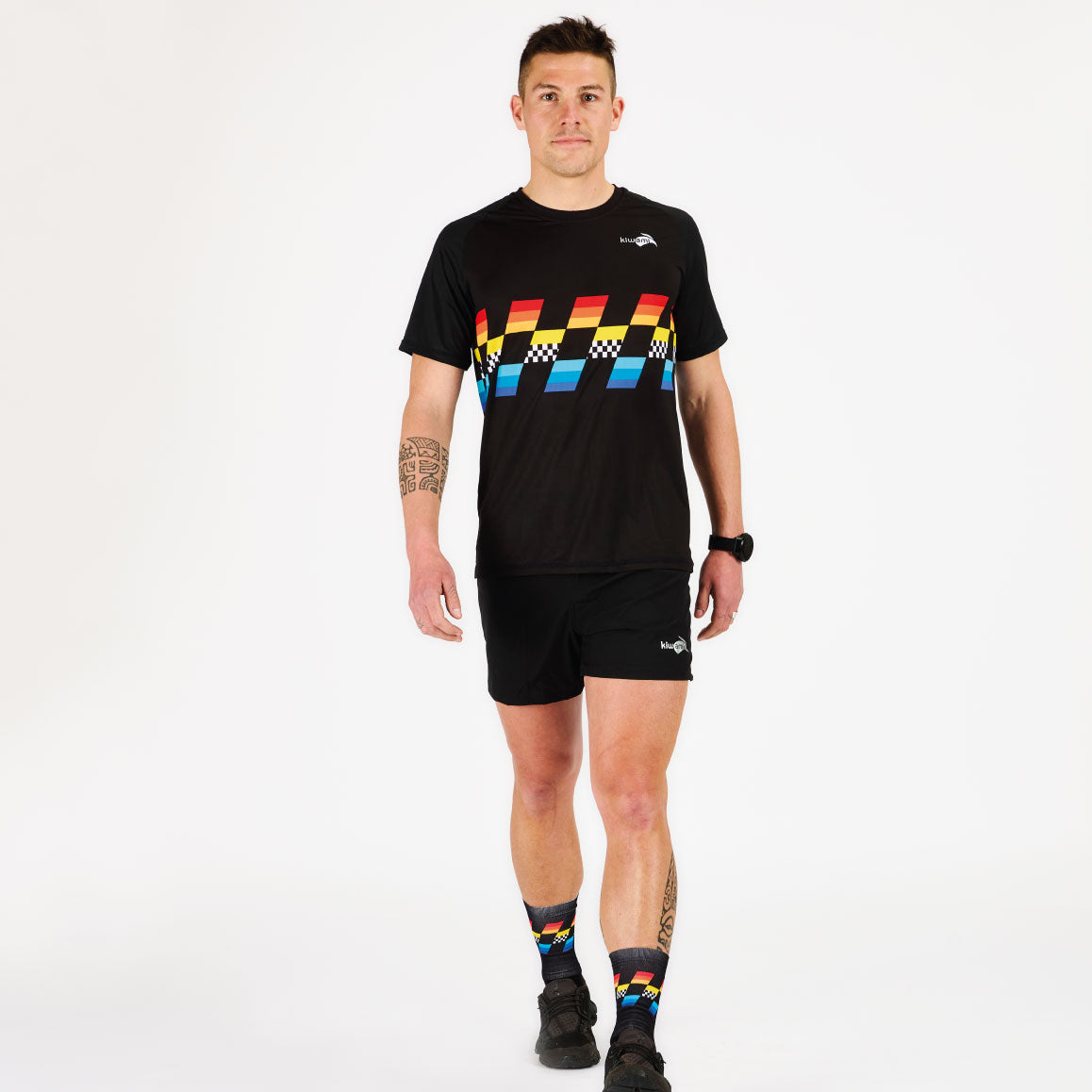 Tee-shirts manches courtes Running Homme développés pour la performance pure et le confort absolu. Course à pied, triathlon- tee-shirts fabriqués en France par Kiwami Sports