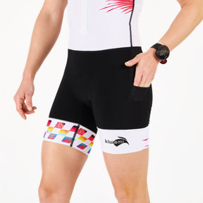 tenue de triathlon femme type " combinaison trifonction" - conçue pour enchaîner les trois disciplines natation vélo course à pied- Une tenue de référence pour les triathlètes féminines poches ergonomiques sur la cuisse kiwami sports