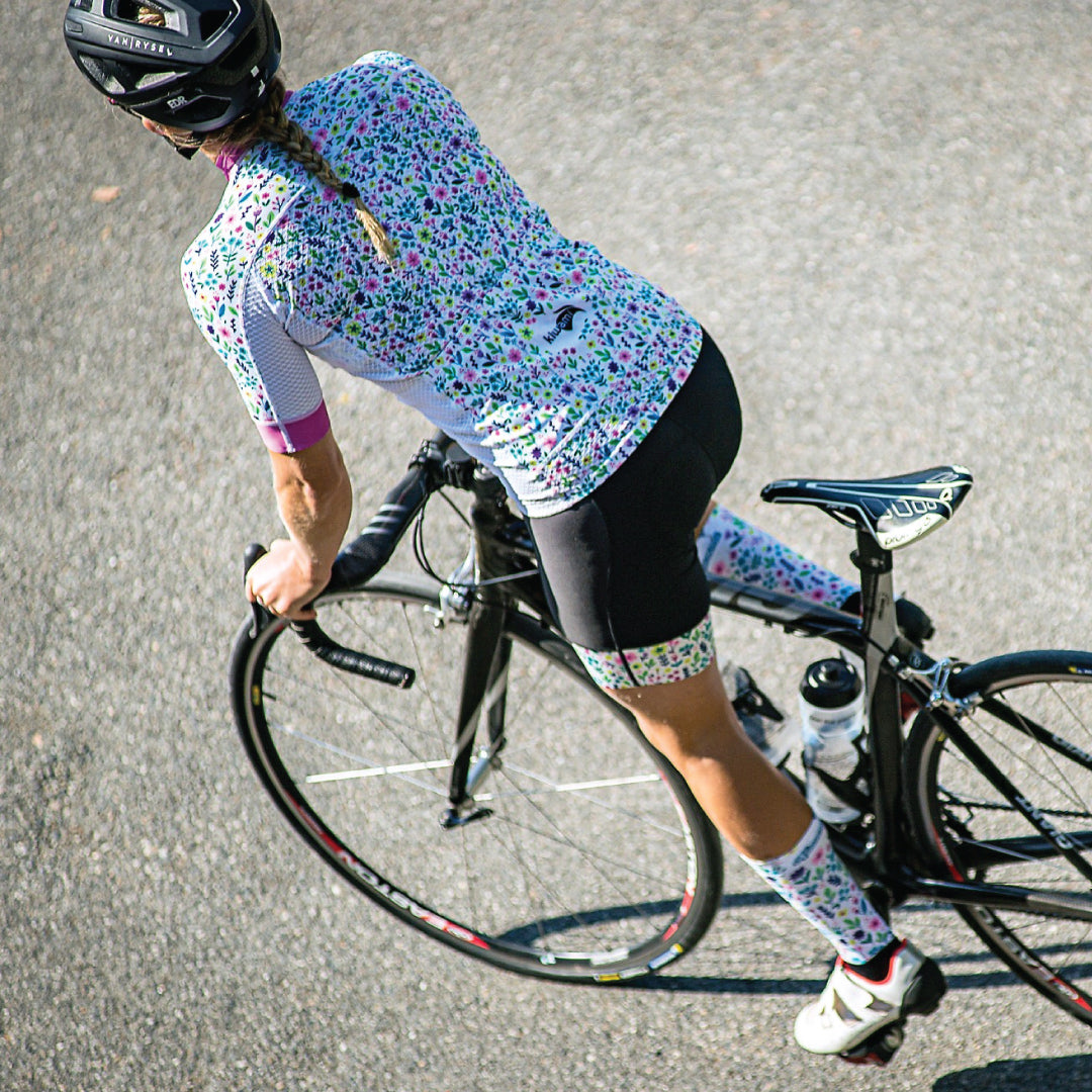 Cycling bib for women Liberty flower edition Kiwami sports