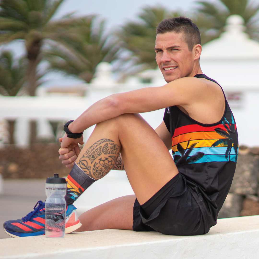 Running T shirt Malibu black