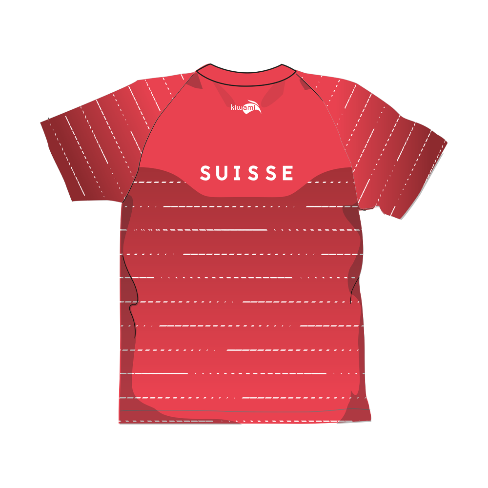 Tee-shirt running Nation - Suisse kiwami