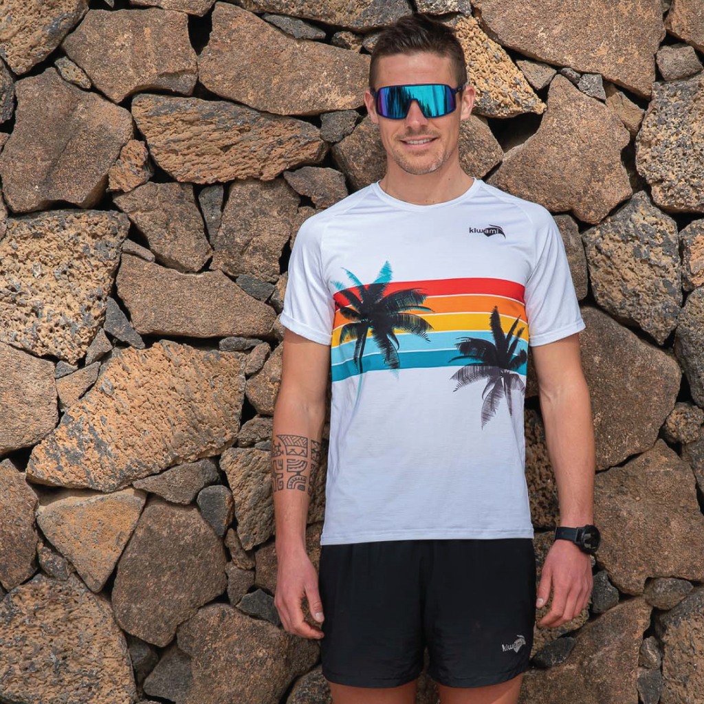 Tee shirt de running Malibu White