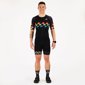 trifonction combinaison de triathlon homme longue distance avec poches zip intégral fabrication française Kiwami Sports